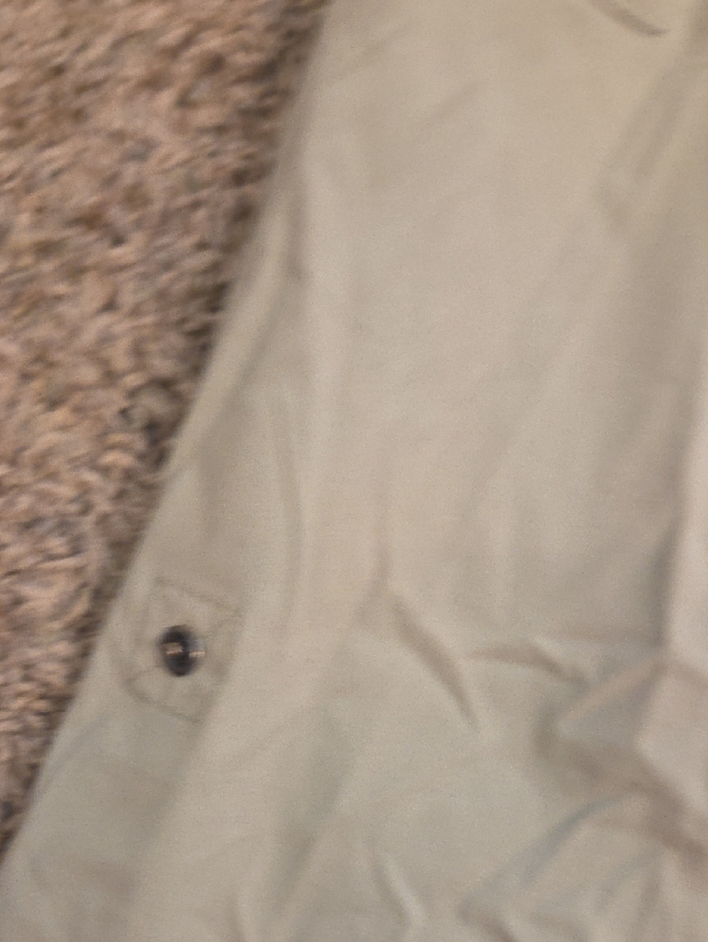 Women's Light Beige Utility Cargo Pants with Zip Pocket - Picture 5 of 8